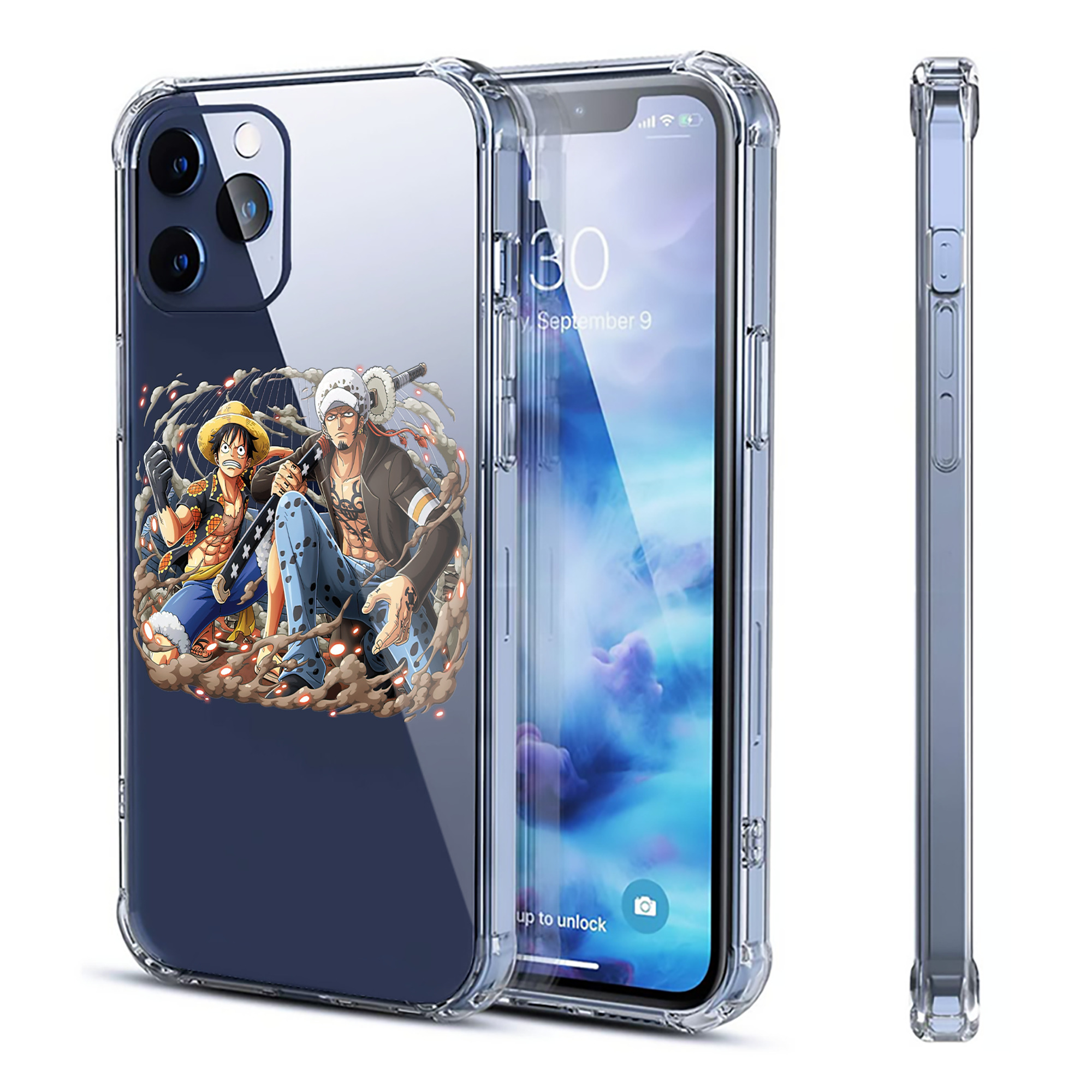 （画像用） ワンピース モンキー・D・ルフィ ONE PIECE Monkey D. Luffy 【iPhone 12シリーズ対応】透明スマホケース（クリアソフトケース）